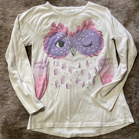 Jumping Beans Girls Size 8 Long-sleeved t-shirt. Owl design. Very cute 🥰 - Picture 1 of 5